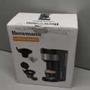 Single Serve Hot & Iced Coffee Maker, for K Cup Pod and Grounds, 6 to 24oz Brew Size, Slim Compact for Small Spaces, Descaling Reminder, with Reusable Filters, Black