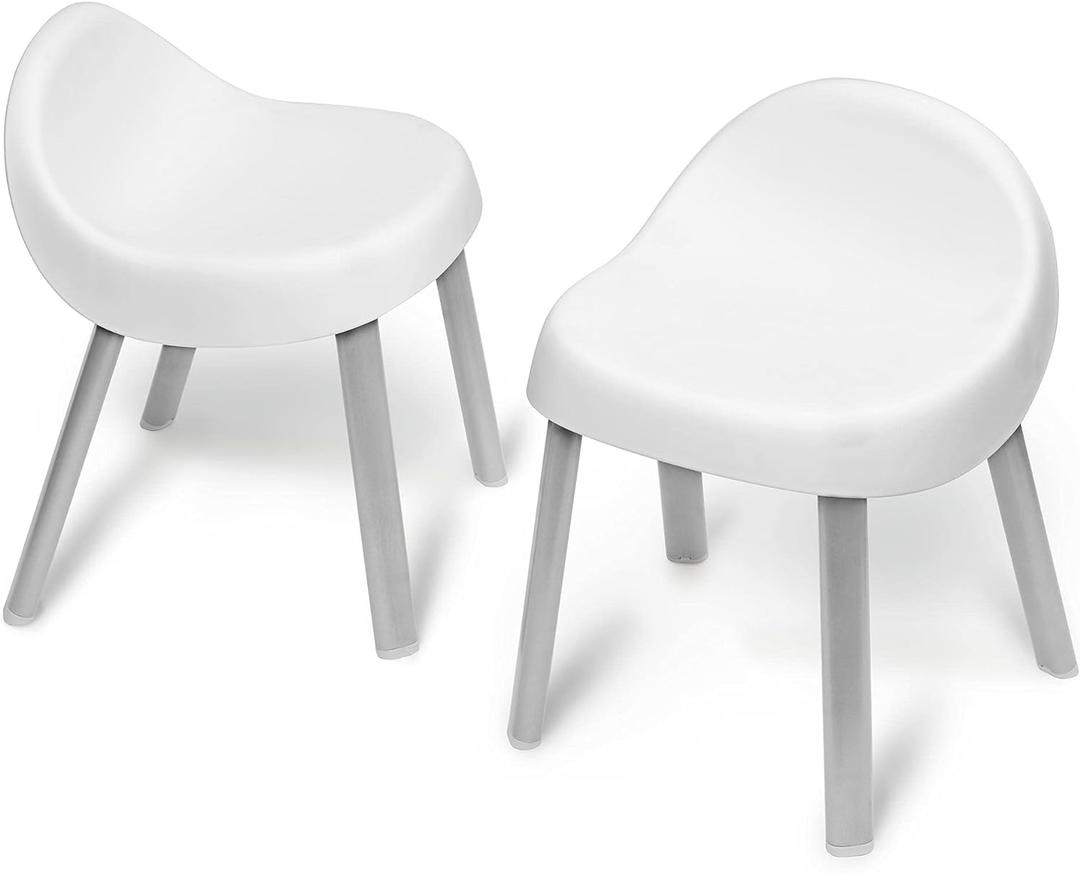 Skip Hop Toddler's Activity Chairs, Set of 2, Metal, White