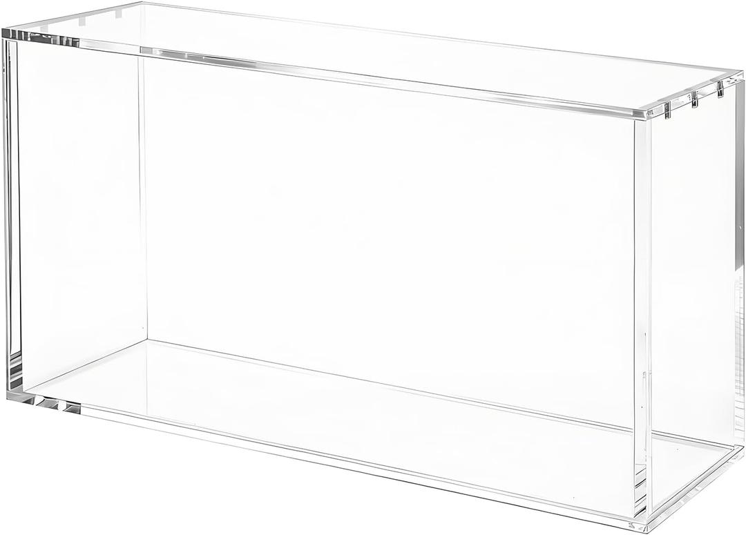 Acrylic Display Case with Magnetic Lid Compatible with Prismatic Evolutions Booster Box, 8+5mm Thick Large Clear Storage Case for PKMN, Dustproof Protective Display Box, Gifts for Cards Collectors