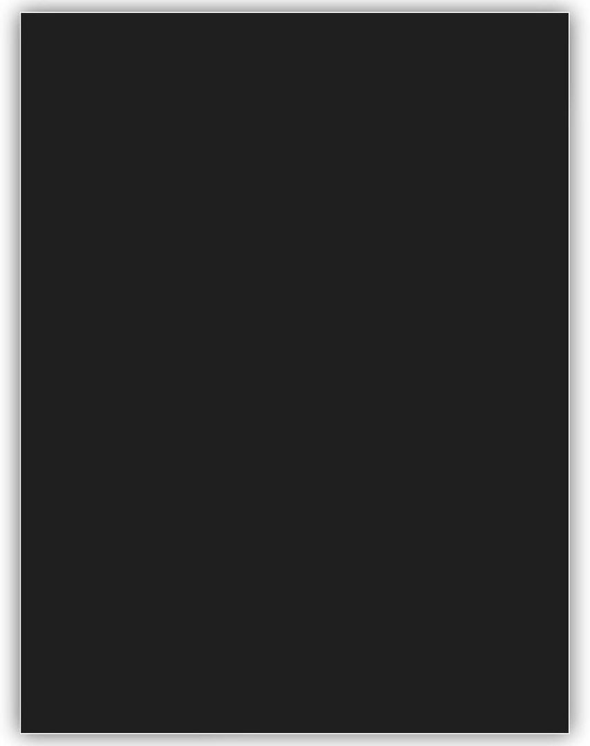 Extra Heavyweight Cardstock Black 50 Sheets 130 lb Cover (17pt), 8.5 x 11 Inches for Arts and Craft, Drawing, DIY Projects