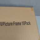 4X6 Picture Frame Set of 10, Display Pictures 3.5X5 with Mat or 4X6 without Mat, Photo Frames for Wall Mounting or Table Top Display, Gold