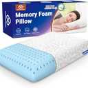 TranquilMoments Memory Foam Pillows, Bed Pillow for Side,Back and Stomach Sleepers,Neck Pillow for Sleeping with Removable and Machine Washable Cover, Standard Size (1 Pack)