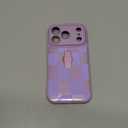 iPhone 17 Pro Case Cute Checkered Pattern Design for Girls Women, Soft Silicone Shockproof Protective Designed for iPhone 17 Pro Case-Purple