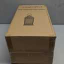 18'' Glass Solar Lantern Outdoor Waterproof, Large Hanging Solar Lanterns with Flickering Flame Lights, Metal Outdoor Lantern Decorative for Patio Garden Backyard Tabletop Mothers Day Gifts Mom