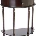 Frenchi Home Furnishing End Table/Side Table, Espresso Finish (11.6 x 23.7 x 28 in)