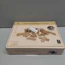 Wooden Train Tracks 58 Piece Set, Track Expansion and 9 Distinct Pieces - 100% Compatible with All Major Brands Including Thomas Wooden Railway System