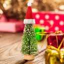 Bencailor 24 Pcs Mini Santa Hats for Crafts Small Christmas Knit Hat Tiny Snowman Wine Bottle Cover Holder Doll Cap for Table Cover (Classic)