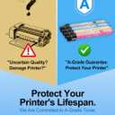 MasaiMara MP C3502 MP C3002 High Capacity Compatible Toner Cartridges Replacement for Ricoh Aficio Savin MP C3502 MP C3002 Color copiers Printer (Black, Cyan, Magenta, Yellow, 4 Pack)