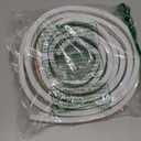 PATIKIL 3/8" Wx3/8 Tx9.8Ft Silicone Foam Seal Strip, High Density Square Solid Sponge Rubber Weather Stripping Cord for Sealing Gap Blocker Insulation, White