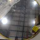 36" Gold Round Mirror for Wall, Large Circle Bathroom Mirror, Matte Gold Metal Frame, HD Eco-Friendly Glass, Contemporary Vanity Entryway Hallway Living Room Home Decor, Easy to Hang