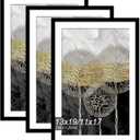 Fxojyvo 13x19 Picture Frame Set of 3, Display Poster 11x17 with Mat or 13 x 19 Without Mat, Light Weight and High Transparent 13 by 19 Frame for Wall - 3 Pack/Black/13 x19
