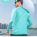 NORTHYARD Men's Sun Protection Shirt UPF 50+ Hoodie Long Sleeve Fishing Swim Rash Guard Shirts UV SPF Lightweight Running (Green, S)