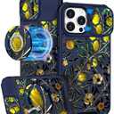 Buleens for iPhone 14 Pro Case 6.1 Inch - with Ring Stand & Camera Cover Aesthetic Cute Designed for Women Girls Unique Kawaii for Phone Case for iPhone 14 Pro Compatible with Magsafe