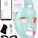 Qure LED Light Therapy Mask for Face – FDA Cleared for Wrinkles & Acne Treatment with 3 Modes, 5 Facial Areas & 5 Lights: Red, Deep-Red, Blue, Amber & Infrared, 3-Min Daily, Eye-Protection, Smart App