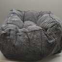 HIGOGOGO Washable Floor Pillow Cushion for Adults, Meditation Cushion Pillow, Large Square Floor Sitting, Removable Tufted Corduroy Cover, for Tatami Living Room or Yoga, 22x22 Inch, Machine Washable (4" Thick(Pack of 1), Square Dark Grey)