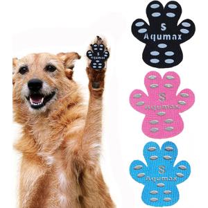 Dog Paw Protector Gripper Traction Pads,Dog Paw Covers,Foot Stickers in Summer Hot/Winter Cold Pavement,Dog Shoes Booties Socks Replacement,12 Sets (48 pcs) S 