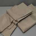 Fitable Faux Linen Tablecloths Rectangle 60 x 144 Inch - 2 Pack Neutral Table Clothes for 10 Foot Tables, Nature Faux Burlap Kitchen Table Covers for Dining, Party, Farmhouse, Banquet, Buffet