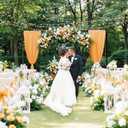 Heavy Duty Pipe and Drape Frame Kit 10x10ft Adjustable Height/Width Photography Background Support Poles All-Metal Construction Backdrop Stand for Party, Birthday, Wedding - Black