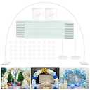 TEKXYZ Balloon Arch Stand Kit, 10FT Wide & 7.5FT High Adjustable Balloon Arch Frame, Ideal For Party Decorations, Not Include Balloons