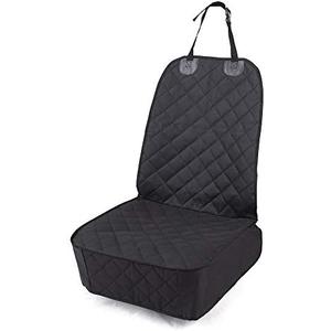 HONEST OUTFITTERS Dog Car Seat Cover, Pet Front Cover for Cars, Trucks, and Suv's - Waterproof & Nonslip Dog Seat Cover,(Front Seat), Black