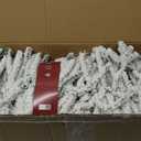 Vickerman 9' x 14" Flocked Pistol Pine Unlit Pine Garland - Christmas Garland - Snowy Garland for Staircase or Mantle - Festive Christmas Garland - Realistic