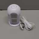 TESSAN Tower Surge Protector Power Strip 10 ft, Long Flat Extension Cord with Multiple Outlets, 8 AC Outlets with 4 USB Ports (1 USB C), Charging Station with Surge Protection, for Home Office Dorm (Grey)