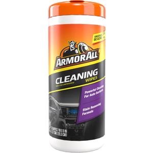 2 x Armor All Interior Car Cleaning Wipes, 25 Count Canister, Powerful Cleaning for Dashboards, Vinyl, Clear Plastics, Carpet and Fabric