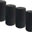 Foot Foam Pads Rollers Replacement,Replacement foam pads,Machine tube leg foam roller pad replacement,Roller Pad for Leg Extension for Weight Bench,Inversion Table and gym exercise equipments, 4 Pieces