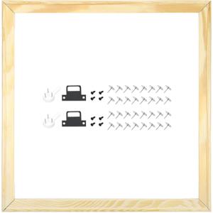 uxcell DIY Canvas Stretcher Bars, 16 x 16 Inch Canvas Frame Wooden Frames Kit Sturdy Stretcher Frames for Oil Paintings Prints Posters