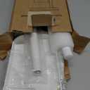 Kitsure Toilet Paper Holder Free Standing  Rustproof Metal Toilet Paper Stand for 4 Rolls with Anti-Slip Base and Shelf for Phone & Small Items, Bathroom Organizers and Storage, Medium, White (Medium - 1 Pack)