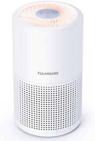 Air Purifiers for Bedroom, FULMINARE H13 True HEPA Air Filter, Quiet Air Cleaner With Night Light, Portable Small Air Purifier for Home, Office, Living Room
