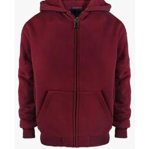 OuterWear Heavyweight Hoodies for Men Jackets Comfy Sherpa Lined Zip Up Hoodie Coats with Pockets Outerwear, Size: M