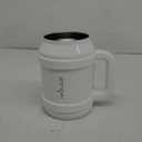 REDUCE Reusable 50 oz Cold1 Water Tumbler – Ergonomic Handle – Double-Wall Insulation – Sturdy Desktop/Tabletop Mug with Lid and Straw – BPA-Free – Stainless Steel for Gym, Home, or Office– White