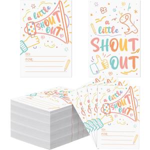100 Count Fun Shout out Cards for Employees, Office Staff, Teachers and Students - Positive Appreciation and Recognition Reward Cards for School or Work Bulletin Board(Classic Pattern) 100 Count Fun Shout out Cards for Employees, Office Staff, Teachers and Students - Positive Appreciation and Recognition Reward Cards for School or Work Bulletin Board(Classic Pattern)