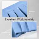 Valances for Windows and Bedroom - Light Sky Blue Rod Pocket Blackout Valances, Pack of 4 (39" W x 20" L)