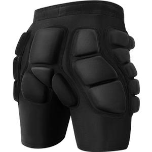 3D Protection Hip Butt EVA Padded Shorts, Crash Pad Impact Gear for Ski, Skating, Snowboarding, Skateboarding for Men Women (XX-Large)