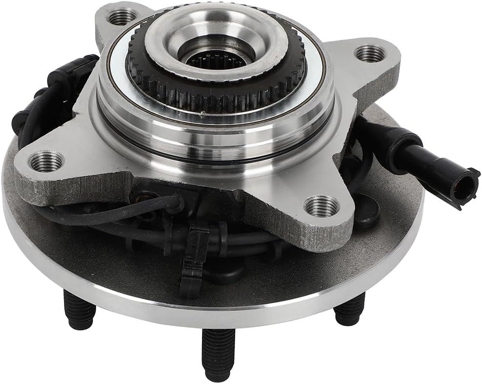 SCITOO 515043 4WD 1PC Wheel hub Bearing Left Right Front for 2000-2006 for Ford Expedition for Lincoln Navigator 6 Lug w/ABS