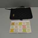 Adjustable Bible Cover with 75 Bible Tabs - Bible Cover Case for WomenWaterproof, Washable Quilted Bible CaseReusable Christian Gifts for Women (Black, S)