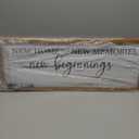 Foutcheou New Home New Memories New Beginnings Wall Decor 32x12 Wood