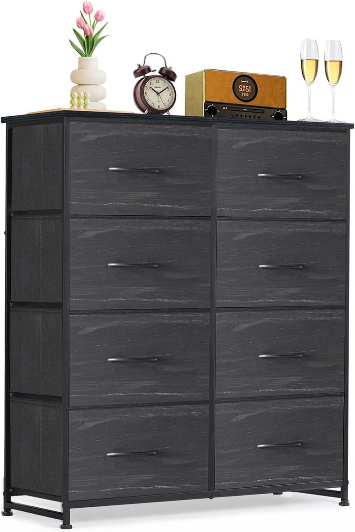 8-Drawer Dresser for Bedroom, Anti-Tip Tall Storage Organizer