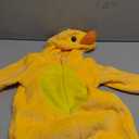 LONULAIN Unisex Baby Animal Costume Pajamas, Infant Flannel Hooded Halloween Romper Cosplay Costume/Homewear/Sleepwear, Yellow, 90 Size