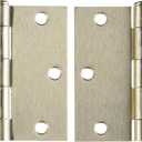 Deltana S35U15-R Steel 3 1/2-Inch x 3 1/2-Inch Square Hinge for Indoor Applications