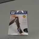 Truform Sheer Compression Stockings, 15-20 mmHg, Women's Knee High Length, Open Toe, 20 Denier, Black, Large