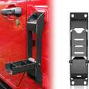 ROADER Wrangler Door Hinge Step Folding Foot Pedal for Jeep Wrangler 2007-2024 JK JKU JL JLU & Gladiator JT 2018-2024Folding Foot Pedal Rooftop Access No Drilling-1 Piece (Not fit 2021 Gladiator)