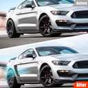 Black Rear Quarter Panel Side Scoop Compatible with Ford Mustang 2015-2023, Rear Side Fender Door Scoops Compatible with Ford Mustang 2015-2023 (2PCS)