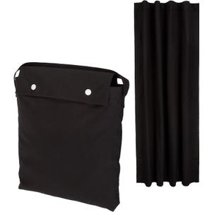 Amazon Basics Portable Blackout Curtain Shade with Suction Cups, Noise Reducing, Energy Saving, 50" W x 78"L, Black, 1-Pack