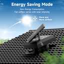 Hon&Guan Solar Attic Fan with Thermostat, 40 Watt Solar Roof Vent Fan, 12", 2000 CFM, Cools up to 2500 Sq.Ft, 2 Modes