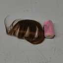 NAYOO Bangs Hair Clip - Medium Brown Fake Bangs 100% Real Human Hair Extensions Wispy Bangs for Women Fringe with Temples Hairpieces Curved Bangs for Daily Wear