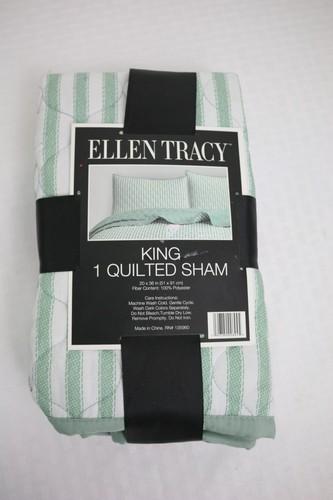 NEW Ellen Tracy King 1 Quilted Sham 20 x 36 in (51 x 91cm) 100% Polyester
