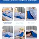 Fanwer Positioning Wedge Pillow for Side Sleeping (3 in 1), 40 Degree Triangle Bed Wedges & Body Positioners for Back Pain, Preventing Bedsores, After Surgery, Knees Elevated, Pregnancy